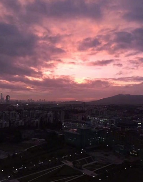 雨后南京晚霞惊艳朋友圈 南京唯美晚霞风景图片浪漫系列_1