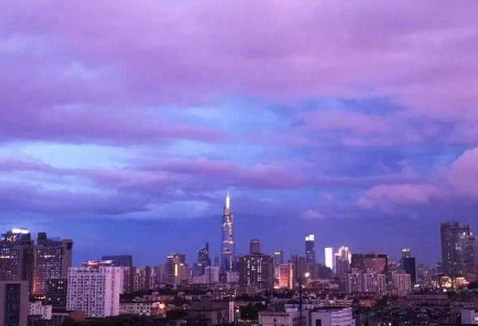 雨后南京晚霞惊艳朋友圈 南京唯美晚霞风景图片浪漫系列_6