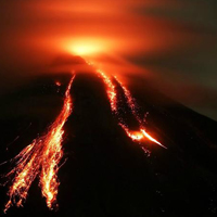 经典风景头像,非常壮观的火山喷发图片_6