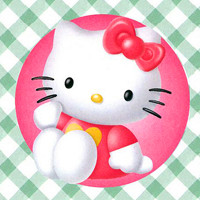 hello kitty头像,有红色蝴蝶结的白色卡通小猫Hello Kitty形象_11