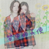 带文字的叠影创意QQ女生头像;小三永远都是替身的角色