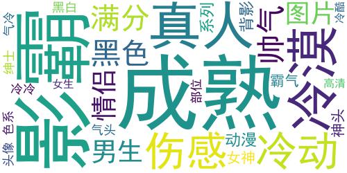 黑色系列男生头像霸气高冷 成熟满分绅士部位头像高清图片_词云图