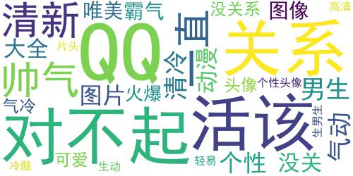 男生动漫图片大全帅气有个性 轻易说没关系的人活该一直被对不起_词云图