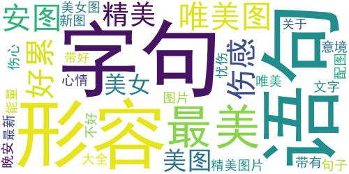 带晚安的图片伤感的很唯美 晚安图片带好累字句子2018_词云图