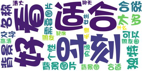 2021可做背景图的最火文字微信头像 你缺席了太多我需要你的时刻_词云图