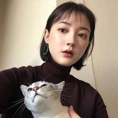 抱着猫咪的女生可爱头像大全2018 动了真心怎能说忘就忘_11