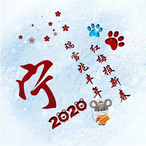 寓意吉祥好兆头的姓氏头像图片 瑞雪兆丰年 红梅报新春_10