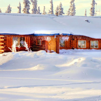 雪中的小屋风景头像图片,看雪的机会没了