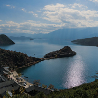 漂亮湖风景头像，云南泸沽湖风景图片_0