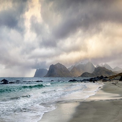 海滩风景头像 北极的海滩图片_1