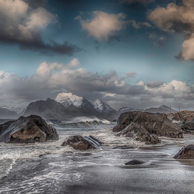 海滩风景头像 北极的海滩图片_6