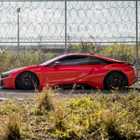 宝马汽车头像,红色的宝马BMW i8跑车图片_1