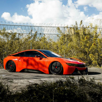 宝马汽车头像,红色的宝马BMW i8跑车图片_3