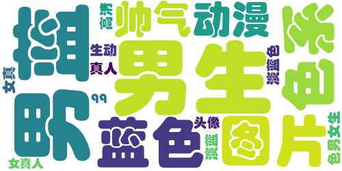 qq蓝色系男头高冷 高清帅气的高冷蓝色系男头图片_词云图