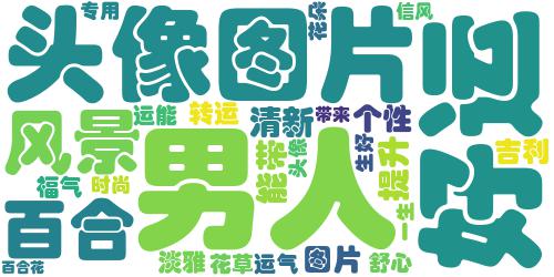 能带来好运的微信头像 清新淡雅的百合花图片_词云图