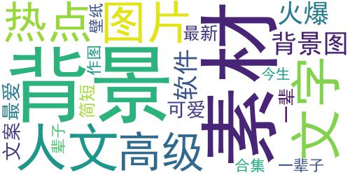 2023超火文字控最爱的素材最新 火爆又高级的素材合集_词云图