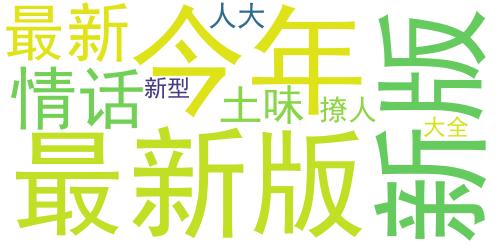 2024年最新版土味情话 土味情话撩人大全_词云图