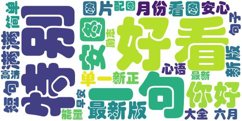 六月早安图片大全满满正能量 六月你好带字图片2018最新版_词云图