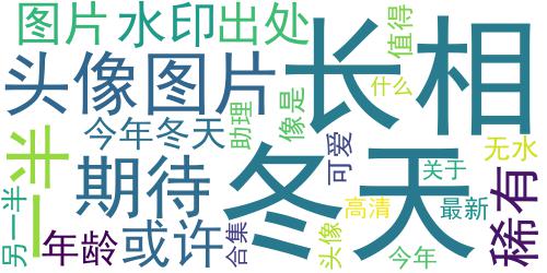 2023宋亚轩微信头像最新合集 或许今年的冬天更值得期待呢_词云图