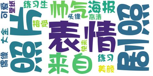 偶像练习生蔡徐坤帅气高清头像 快来接受来自坤坤的美颜暴击_词云图