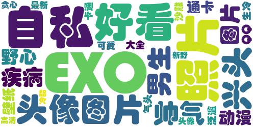 exo帅气可爱头像2018最新 野心变贪心自私泛滥成疾病_词云图