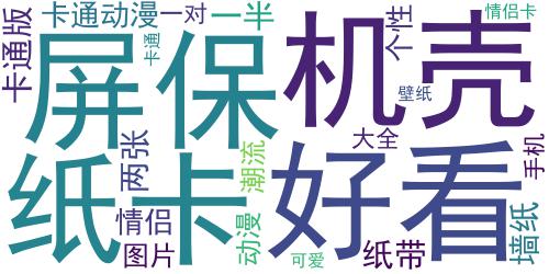 卡通情侣手机锁屏壁纸带字 可爱卡通情侣壁纸一对_词云图