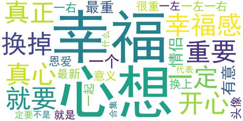 一定要换上的情头幸福合集 幸福情头一左一右2023最新_词云图