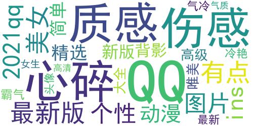 qq女生头像唯美伤感2020最新 有点丧的女生头像精选_词云图