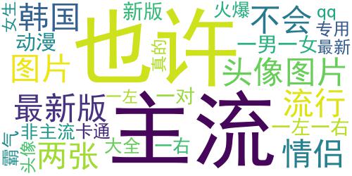 最新版2018非主流韩系情侣头像 心真的凉了也许就不会在凉_词云图