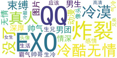 exo男生兄弟头像帅气冷酷 没了束缚你的生活应该很好_词云图