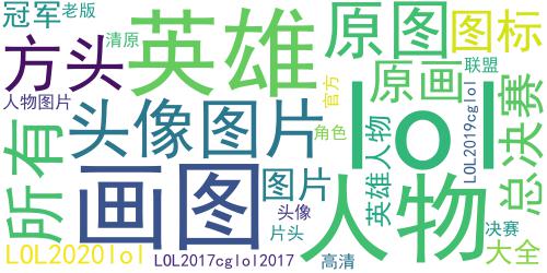 LOL英雄人物原画头像高清2017 英雄联盟头像图片大全_词云图