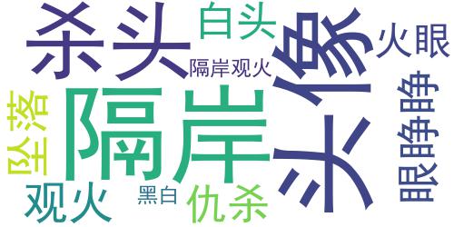 v字仇杀队头像黑白头像 你隔岸观火眼睁睁看我坠落_词云图