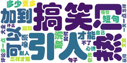 2021抖音能让人狂赞的搞笑说说大全 吸引人点赞的抖音幽默句子_词云图