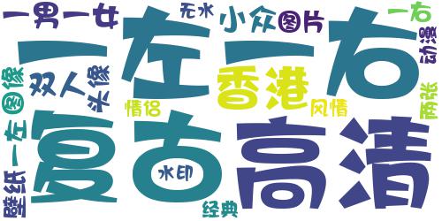 港风情侣头像两张 高清经典的80复古香港风情侣头像一左一右_词云图