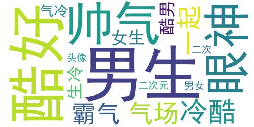 二次元头像帅气冷酷 二次元男头眼神冷酷好有气场_词云图